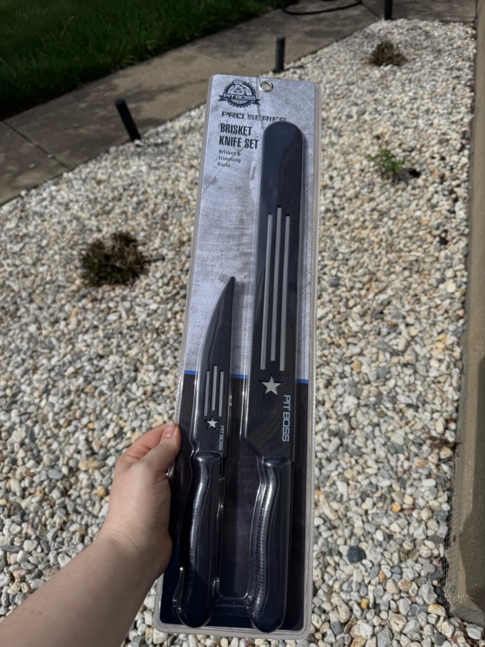 Black 2-Piece Brisket Knife Set